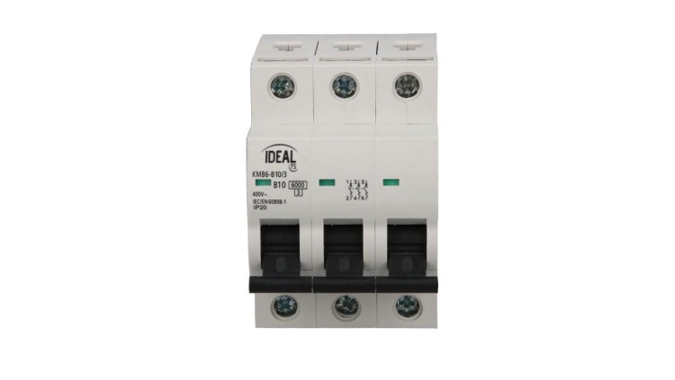 Wyłącznik nadprądowy Kanlux KMB6-B10/3 3P B 10A 6kA.