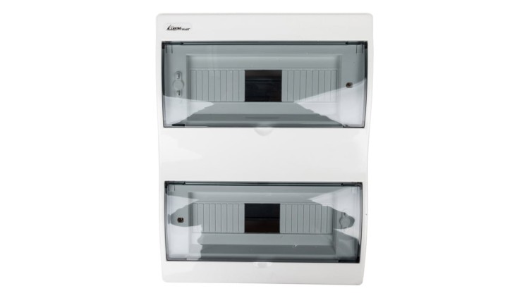 Rozdzielnica RN-24 FALA Elektro-Plast, 24 moduły (2×12), IP40, drzwi przezroczyste z tworzywa PC