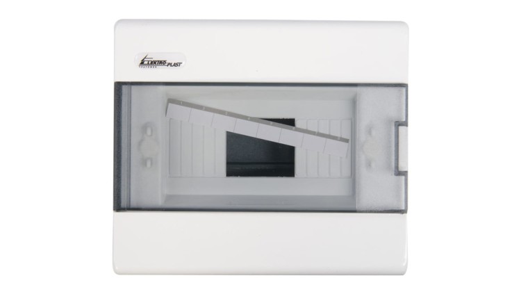 Rozdzielnica SRn-8 Elektro-Plast, 8 modułów, IP40, drzwi przezroczyste PC