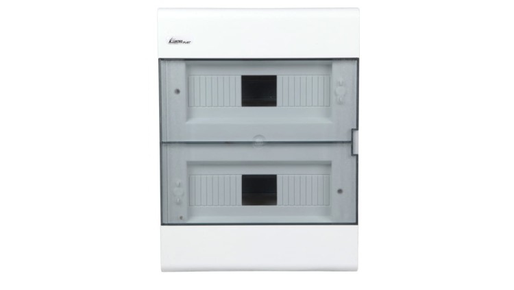 Rozdzielnica SRn-24 Elektro-Plast, 24 moduły (2×12), IP40, drzwi przezroczyste PC