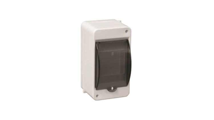 Rozdzielnica Pawbol S-3 1×3, IP40, szybka dymna PC, natynkowa – 85×77×140 mm