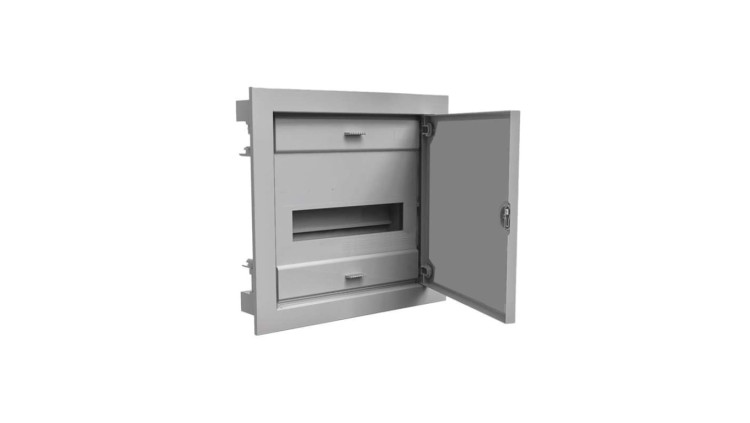 Rozdzielnica Pawbol RO-1, podtynkowa, 1×12 modułów, IP40, metalowe drzwi