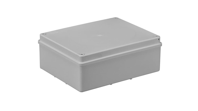 Puszka hermetyczna S-BOX 516, 240×190×90 mm, IP65, szara ABS