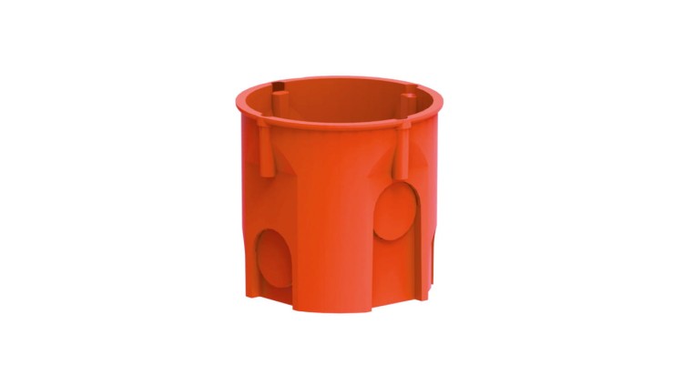 Puszka podtynkowa PK-60/60 głęboka Ø60 czerwona 0206-50 Elektro-Plast