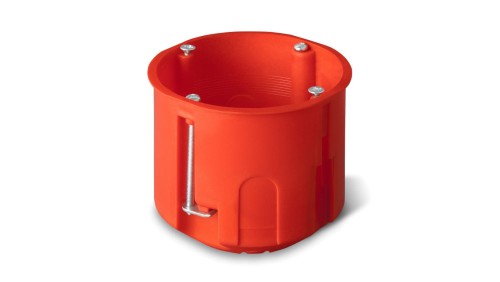 Puszka podtynkowa Elektro-Plast Nasielsk PK-60 regips 0220-00, Ø60 mm, głęboka, pomarańczowa