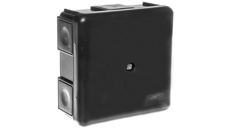 Puszka hermetyczna 0226-02 86×86×39 IP55 czarna Elektro-Plast Nasielsk