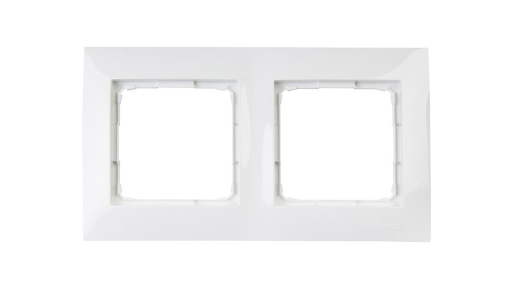 Ramka 2-krotna Simon 54 Premium DR2/11 biała, IP20/IP44