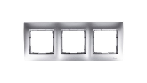 Ramka 3-krotna Simon 54 Premium DR3/43 srebrny mat, IP20/IP44