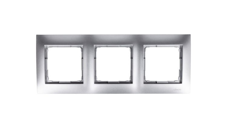 Ramka 3-krotna Simon 54 Premium DR3/43 srebrny mat, IP20/IP44