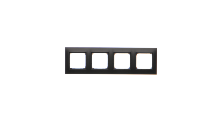Ramka 4-krotna Simon 54 Premium DR4/49 czarny mat, IP20/IP44