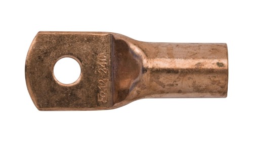 Końcówka oczkowa Ergom KM 240/12 E11KM-01010108300, miedź, bez izolacji, przekrój przewodu 240 mm², oczko 12 mm.