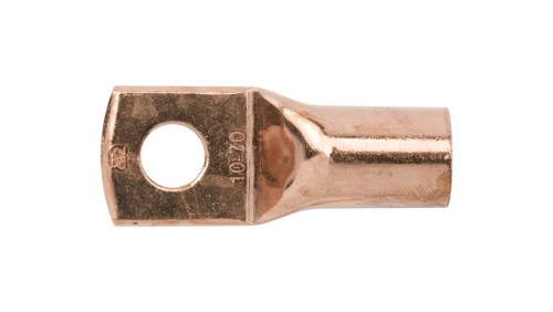 Końcówka oczkowa Ergom KM 70/10 E11KM-01010105400, miedź, bez izolacji, przekrój przewodu 70 mm², oczko 10 mm.