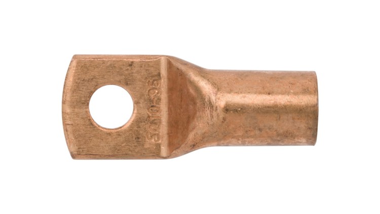 Końcówka oczkowa Ergom KM 95/10 E11KM-01010106000, miedź, bez izolacji, przekrój przewodu 95 mm², oczko 10 mm.