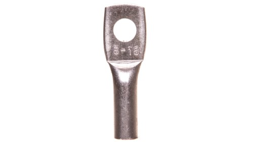 Końcówka oczkowa aluminiowa Erko ARC 8–16 (ARC_16/1), 16 mm², M8, do zaprasowywania.