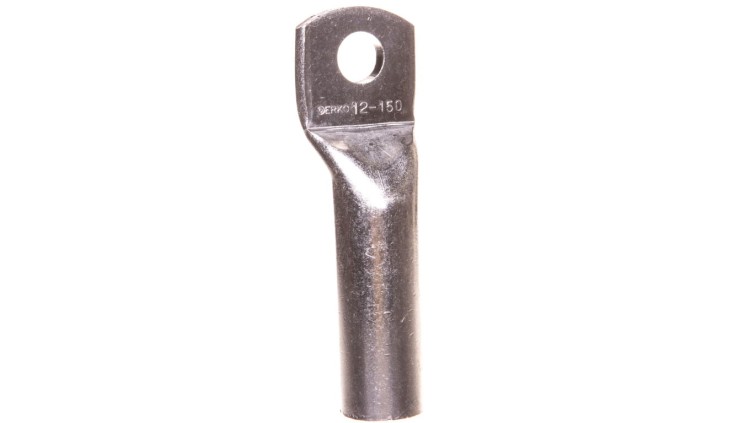 Końcówka oczkowa aluminiowa Erko ARC 12–150 (ARC_150/2), 150 mm², M12, do zaprasowywania.