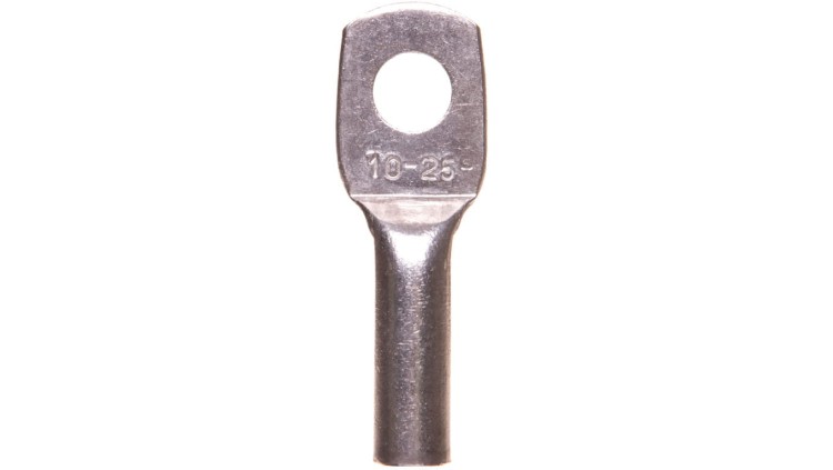 Końcówka oczkowa aluminiowa Erko ARC 10–25 (ARC_25/2), 25 mm², M10, do zaprasowywania.