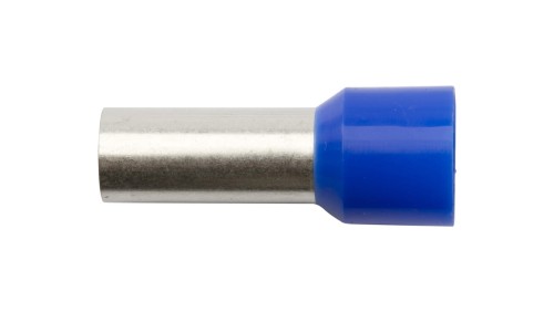 Końcówka kablowa tulejkowa Ergom HI 50/25 DIN niebieska, 50 mm², izolowana, długość tulejki 25 mm – widok produktu