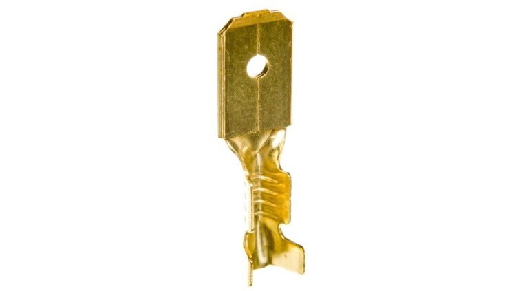Wsuwka konektorowa Ergom W 6,3-1/0,8 NC, nieizolowana, 6,3 mm, 0,8 mm, przewód 1 mm² – widok produktu