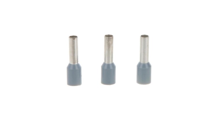 Końcówka kablowa tulejkowa Ergom HI 4/12 szara, 4 mm², izolowana, długość tulejki 12 mm – widok produktu