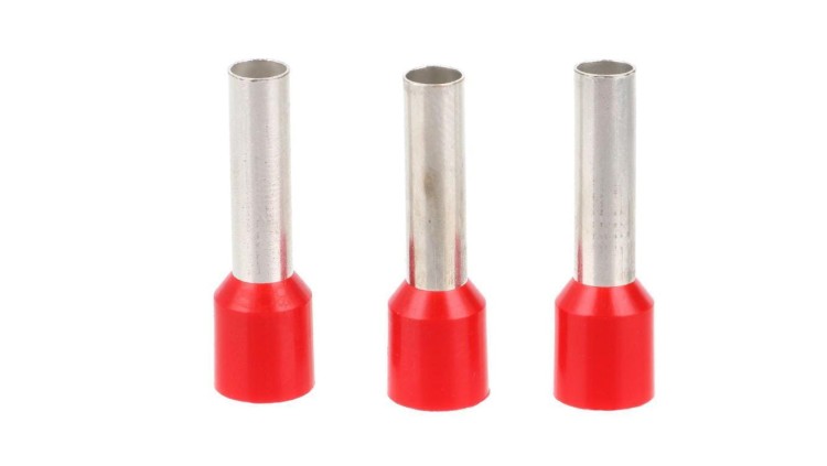 Końcówka tulejkowa izolowana Ergom HI 10/18 DIN ERHL, miedź cynowana, czerwona izolacja, 10 mm², E08KH-02010107500.