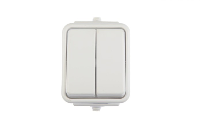Łącznik świecznikowy podwójny Schneider Electric Cedar WNT500C01 biały IP44 10A 250V