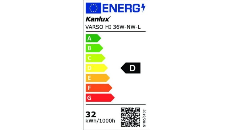 Plafoniera LED Kanlux VARSO HI 26449, 36W, 3600lm, 4000K, IP54, biały kolor, Ø327 mm - dane techniczne