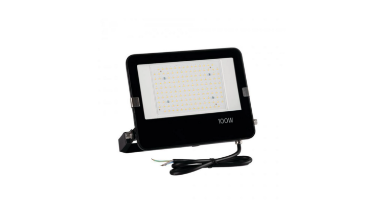 Naświetlacz LED Kanlux FL AGOR PRO 100W NW, czarny, 14000lm, 4000K, IP65 IK08 – widok produktu.