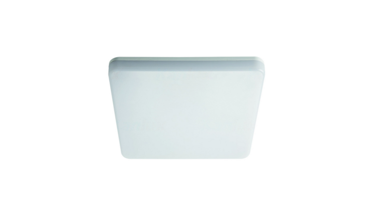 Oprawa LED Kanlux VARSO 26983 z czujnikiem ruchu, 24W, 2280lm, 4000K, IP54, kwadratowa, biały kolor – widok produktu.