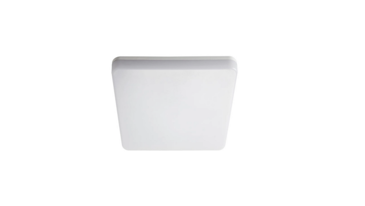 Plafoniera LED Kanlux VARSO 26443, kwadratowa, 18W, 1700lm, 4000K, IP54, biały kolor, 278×278×49 mm – widok produktu.