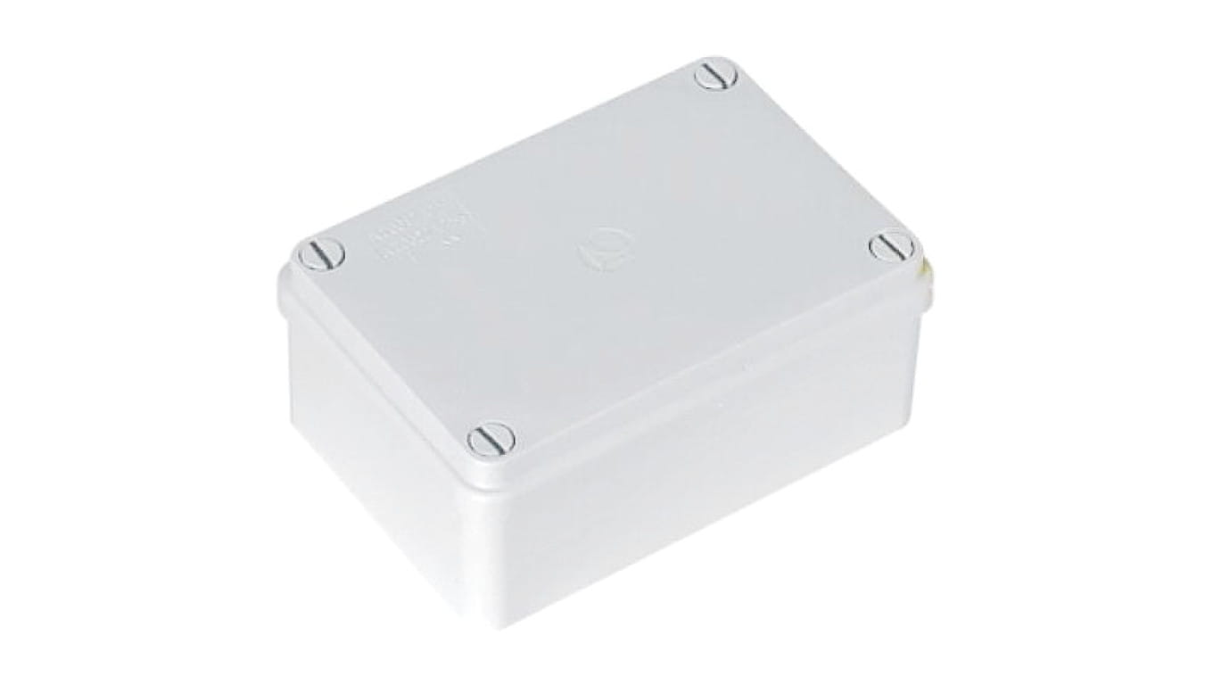 Widok z przodu puszki S-BOX 416, szara, IP65