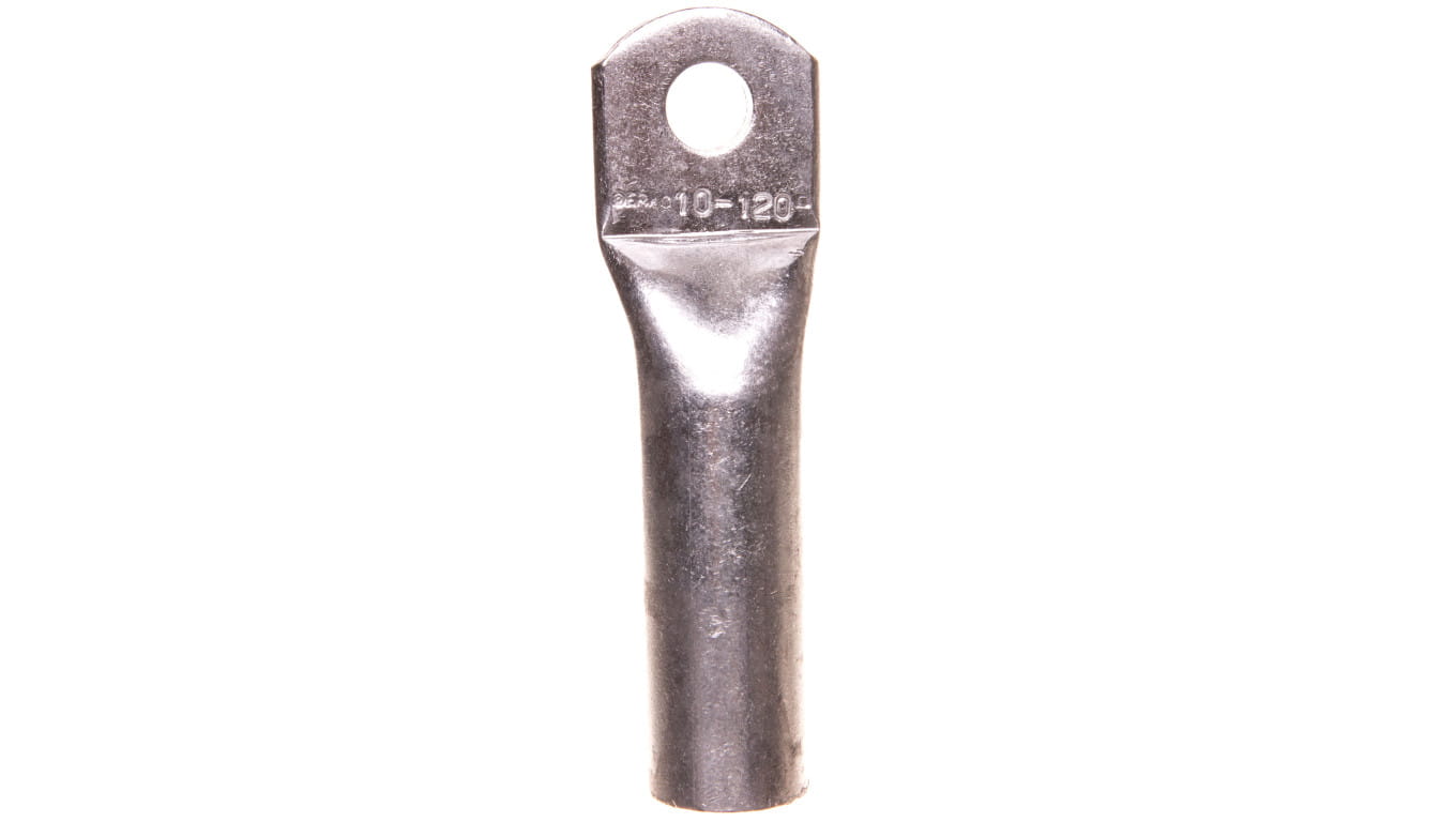 Końcówka oczkowa Erko ARC 120 mm² M10 – widok z przodu.