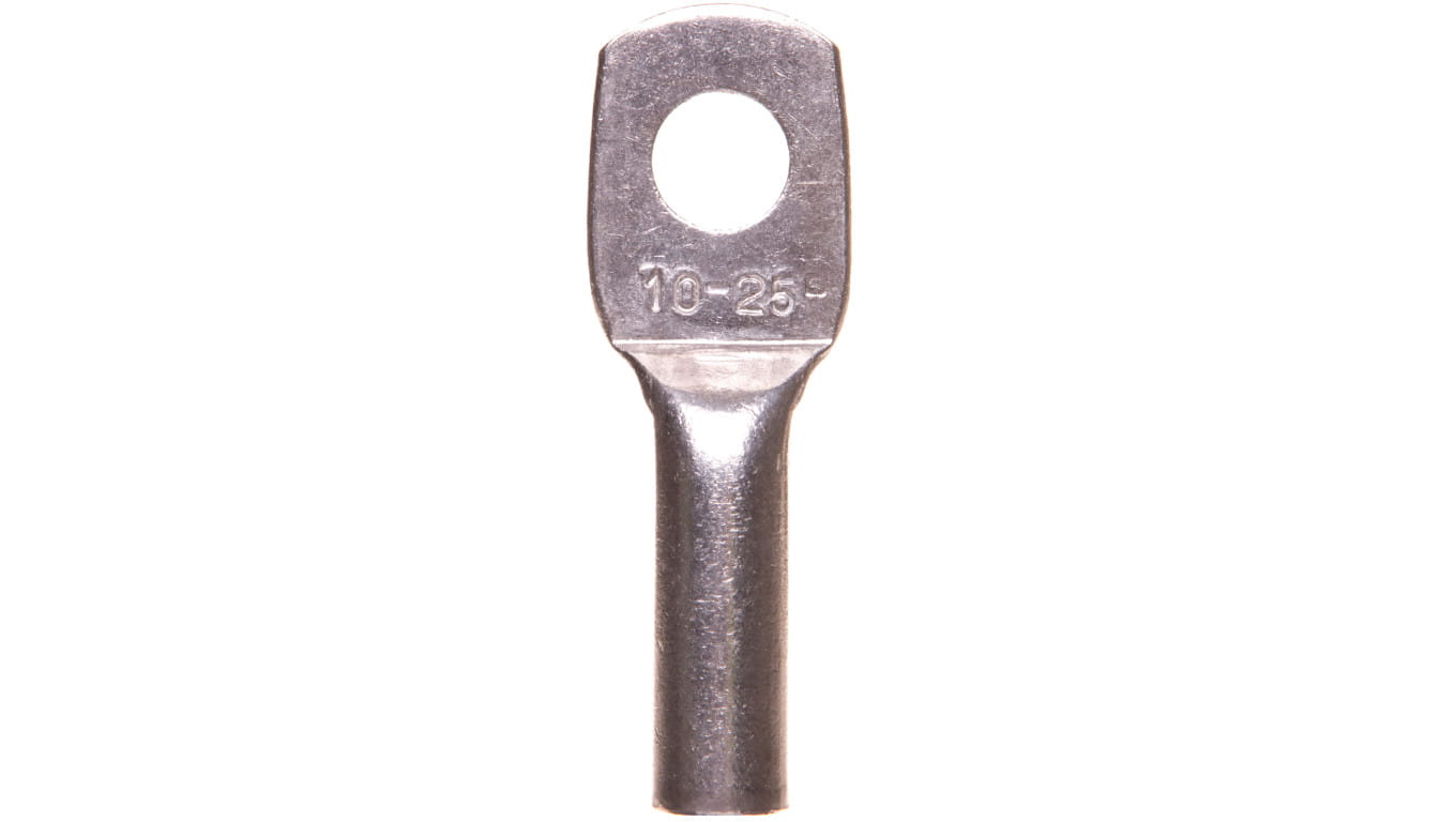 Końcówka oczkowa Erko ARC 25 mm² M10 – widok z przodu.