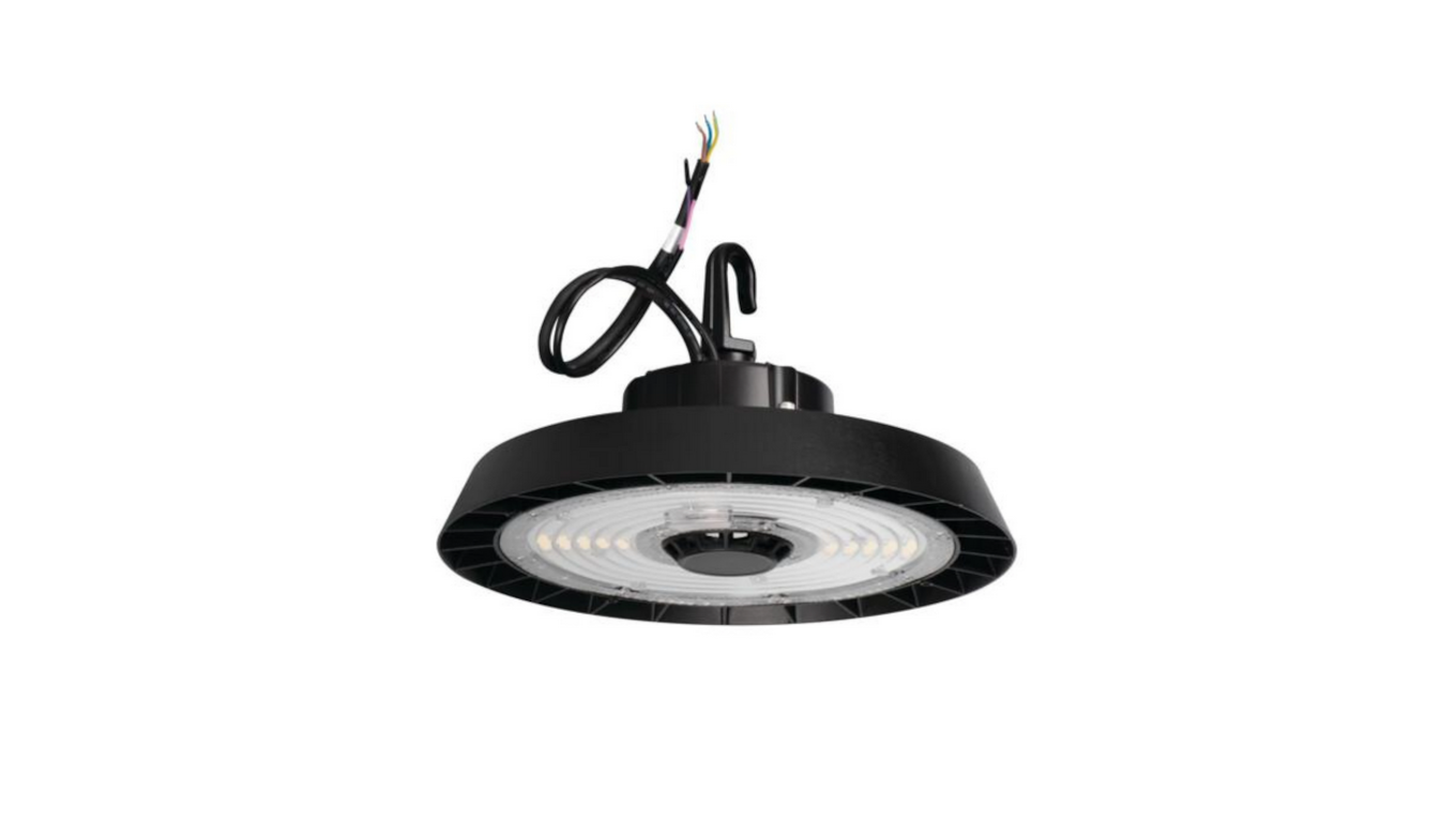 Szara oprawa LED high-bay Kanlux HB PRO STRONG 100W-NW – widok z przodu