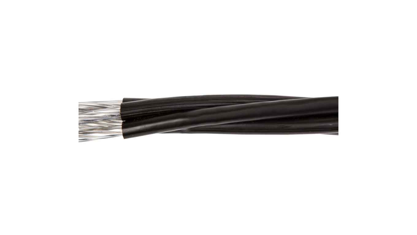 Kabel AsXSn 4×16 – przekrój odcinka przewodu na bębnie
